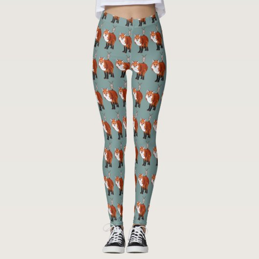 FUCHS-U. GEWEIH-EULE LEGGINGS (Vorderseite)