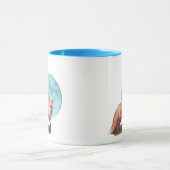 Fuchs und Blauer Mond Tasse (Zentrum)