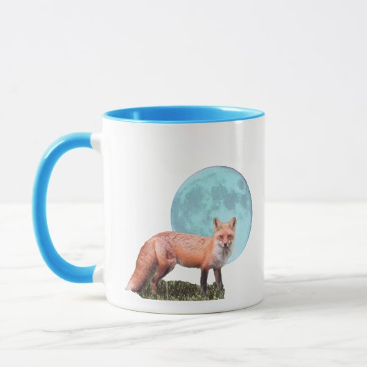Fuchs und Blauer Mond Tasse (Links)