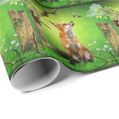 Fuchs und der Summenvogel Geschenkpapier (Rolleneckpunkt)