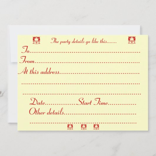 Fuchs- und einladung (Rückseite)