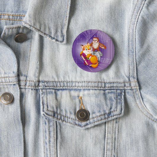 Fuchs und Eule Button (Beispiel)
