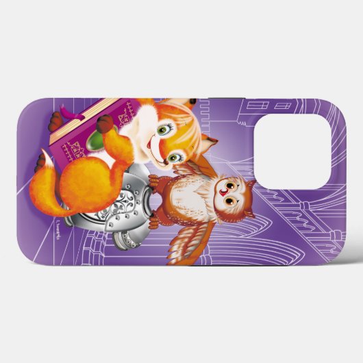 Fuchs und Eule Case-Mate iPhone Hülle (Rückseite (Horizontal))