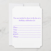 Fuchs und Eule Einladung (Rückseite)