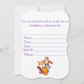 Fuchs und Eule Einladung (Rückseite)