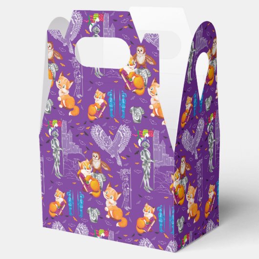 Fuchs und Eule Geschenkschachtel (Geöffnet)