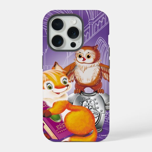Fuchs und Eule iPhone Hülle (Rückseite)