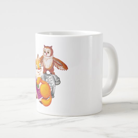 Fuchs und Eule Jumbo-Tasse (Vorderseite Rechts)