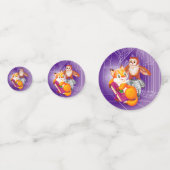 Fuchs und Eule Konfetti (Vorderseiten)