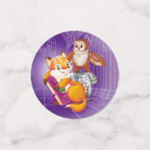 Fuchs und Eule Konfetti (Klein Vorderseite)