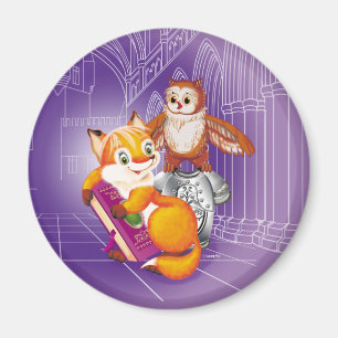 Fuchs und Eule Magnet