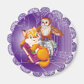 Fuchs und Eule Magnet (Vorne)