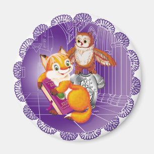 Fuchs und Eule Magnet