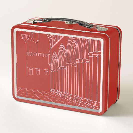 Fuchs und Eule Metall Brotdose (Rückseite)