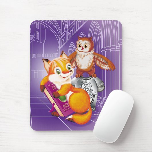 Fuchs und Eule Mousepad (Mit Mouse)