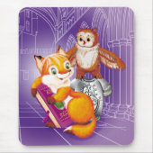 Fuchs und Eule Mousepad (Vorne)