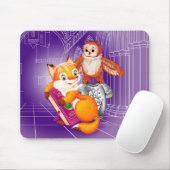 Fuchs und Eule Mousepad (Mit Mouse)