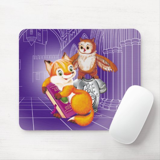 Fuchs und Eule Mousepad (Mit Mouse)
