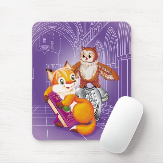 Fuchs und Eule Mousepad (Mit Mouse)