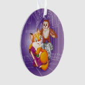 Fuchs und Eule Ornament (Vorderseite)