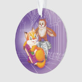 Fuchs und Eule Ornament (Vorderseite)