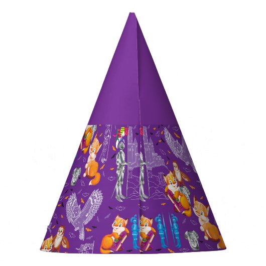 Fuchs und Eule Partyhütchen (Rückseite)