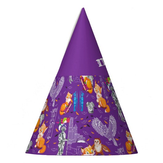 Fuchs und Eule Partyhütchen (Links)