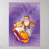 Fuchs und Eule Poster (Vorne)