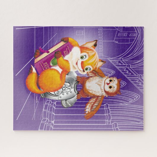 Fuchs und Eule Puzzle (Horizontal)