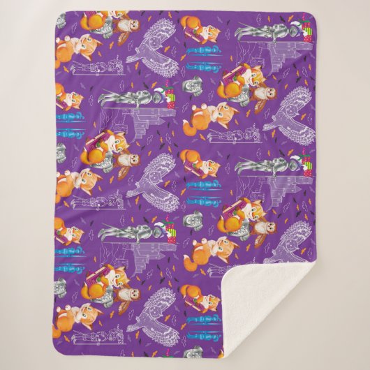 Fuchs und Eule Sherpadecke (Vorderseite)