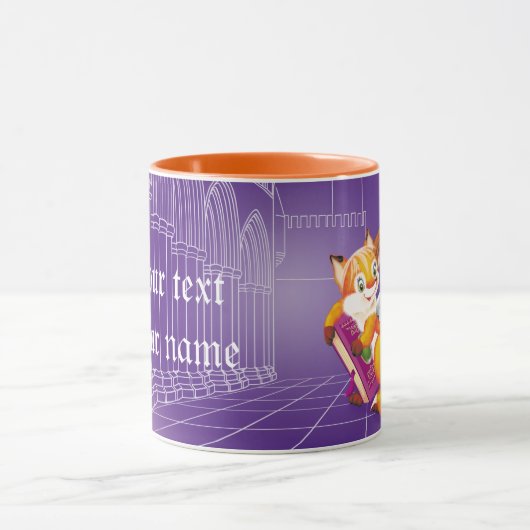 Fuchs und Eule Tasse (Zentrum)