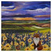 Fuchs- und Friend-Sturm Stoff (Muster)