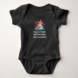 Fuchs und Häschen-Paar Liebesfrieden Freunde Baby Strampler