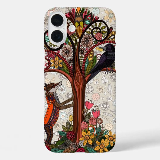 Fuchs und Krähe Case-Mate iPhone Hülle (Rückseite)