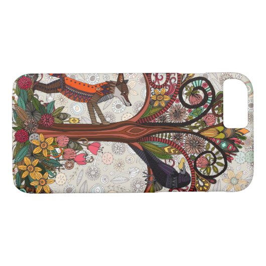 Fuchs und Krähe Case-Mate iPhone Hülle (Rückseite (Horizontal))