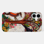 Fuchs und Krähe iPhone Hülle (Rückseite (Horizontal))