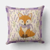 Fuchs und Lavendel Kissen (Rückseite)