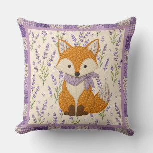 Fuchs und Lavendel Kissen