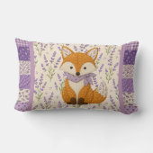 Fuchs und Lavendel Lendenkissen (Rückseite)