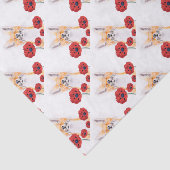 Fuchs und Mohn Seidenpapier (Ausschnitt)