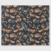 Fuchs und Rose Geschenkpapier (Flach)