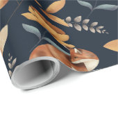 Fuchs und Rose Geschenkpapier (Rolleneckpunkt)