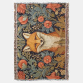 Fuchs und rote Blume im Jugendstil Decke (Vorderseite Vertikal)