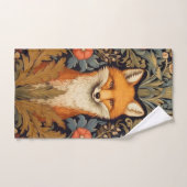 Fuchs und rote Blume im Jugendstil Handtuch (Handtuch)