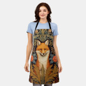 Fuchs und rote Blume im Jugendstil Schürze (Getragen)