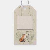 Fuchs und Rotkehlchen Geschenkanhänger (Rückseite)