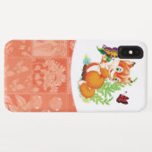 Fuchs und Schmetterling Case-Mate iPhone Hülle (Rückseite (Horizontal))
