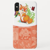 Fuchs und Schmetterling Case-Mate iPhone Hülle (Rückseite)