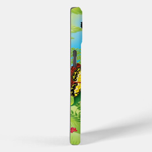 Fuchs und Schmetterling Case-Mate iPhone Hülle (Rückseite / Rechts)