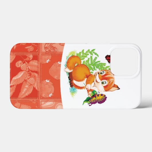 Fuchs und Schmetterling Case-Mate iPhone Hülle (Rückseite (Horizontal))